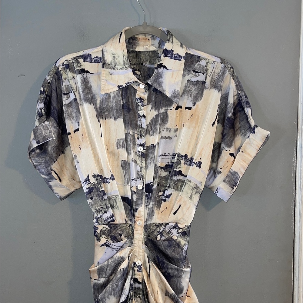 Entro Multicolor Abstract Dress Size M - Picture 2 of 7